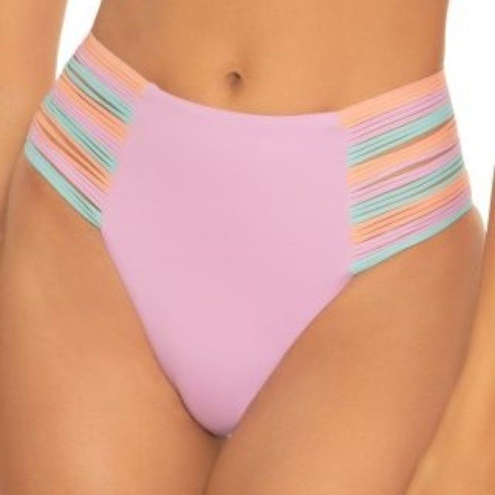 Isabella Rose Lucca High-Waist Bikini Bottom Small NWT
